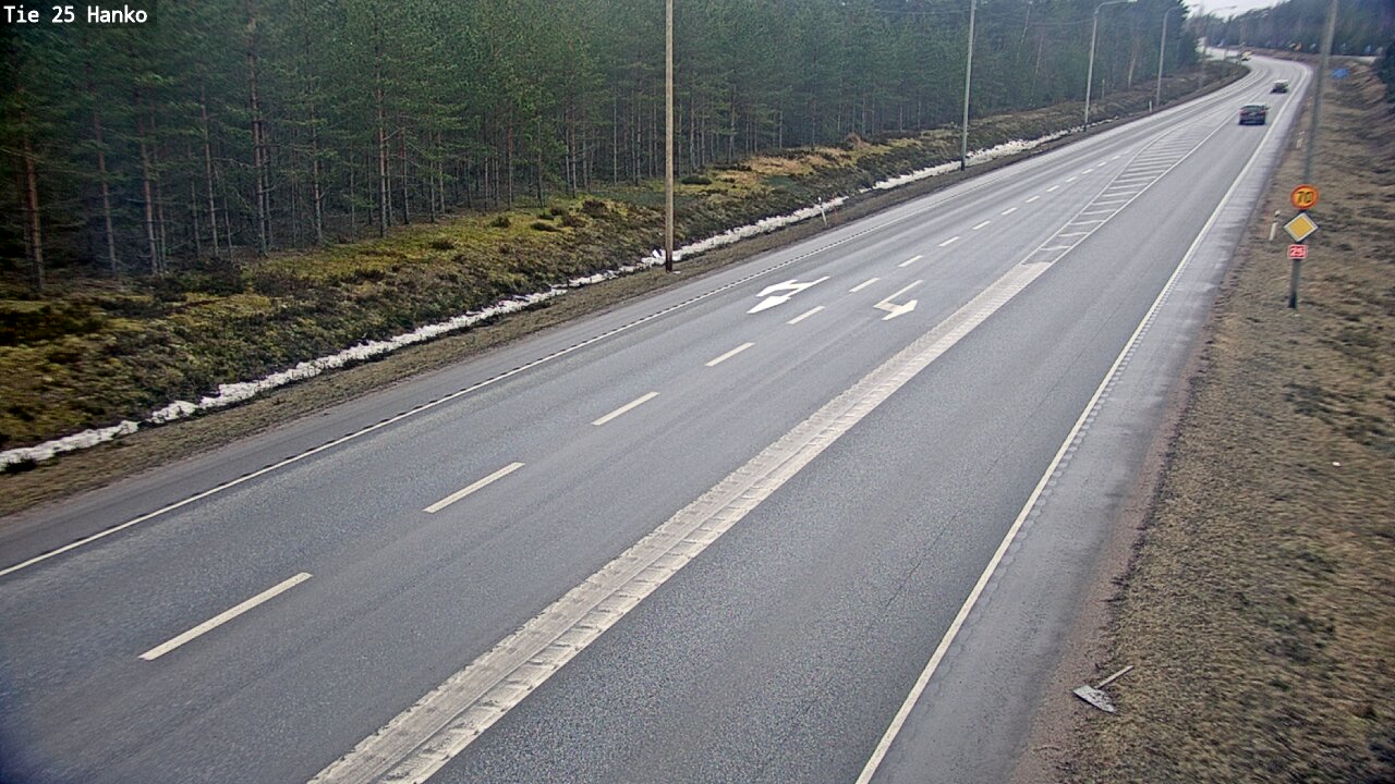 Weather Camera Image Väg 25 Hangö, Hanko, Uusimaa