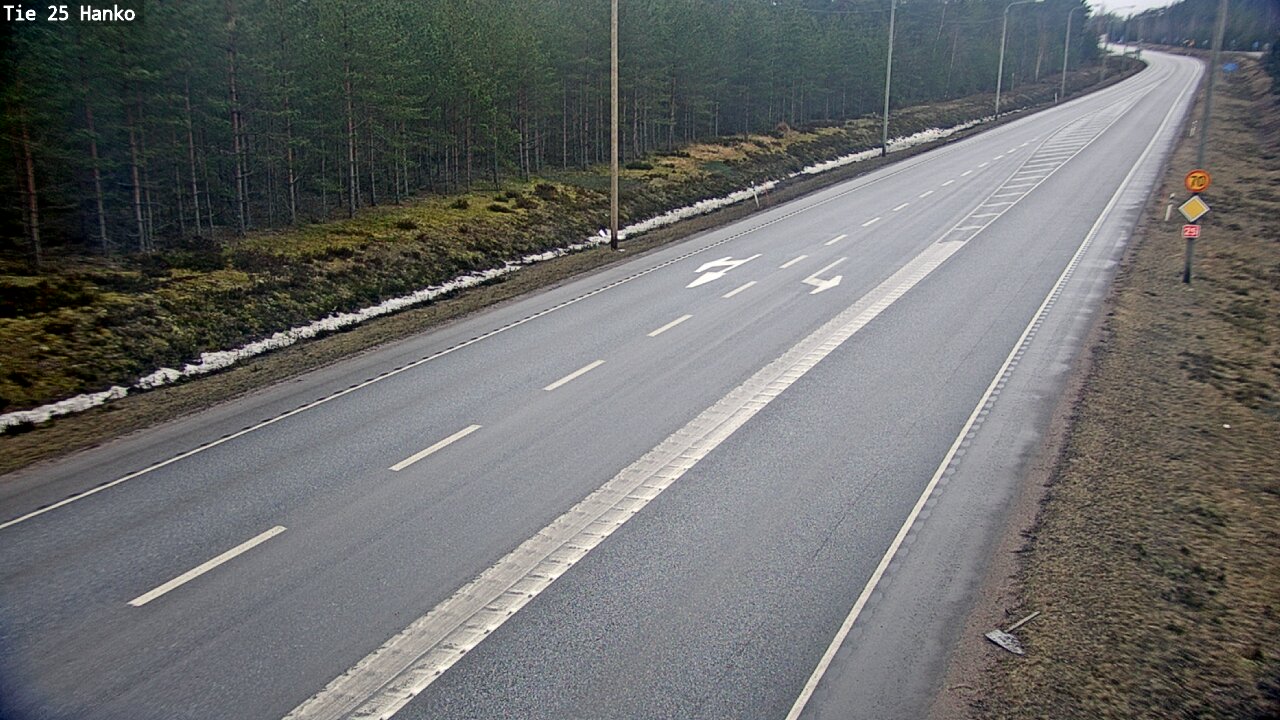 Weather Camera Image Väg 25 Hangö, Hanko, Uusimaa
