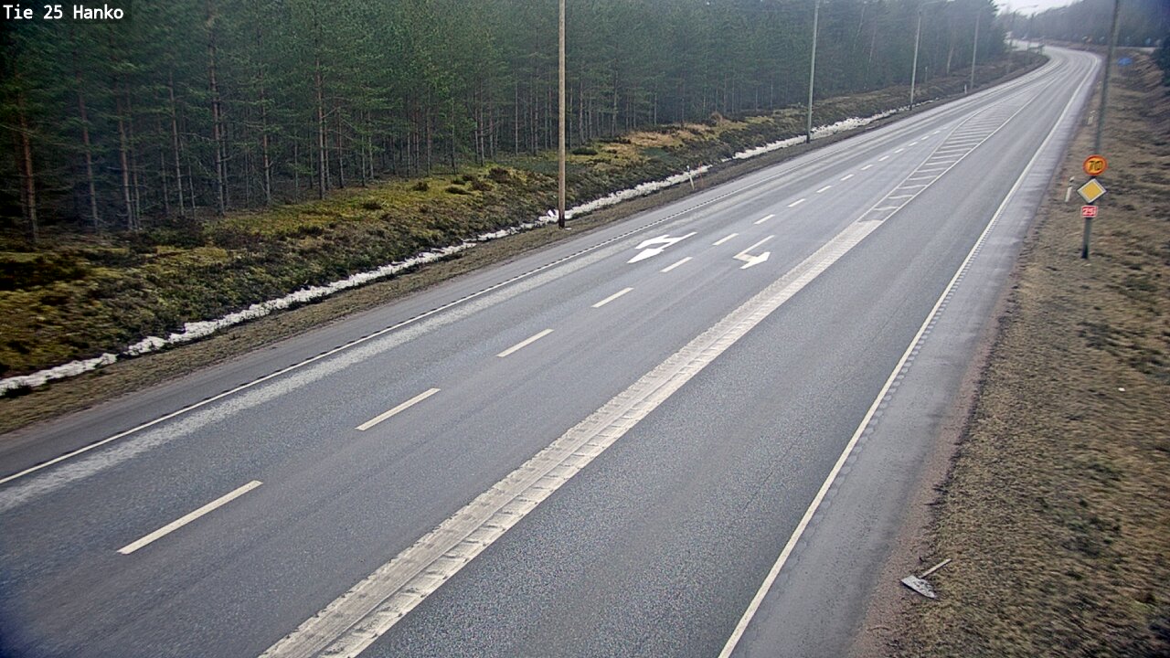 Weather Camera Image Väg 25 Hangö, Hanko, Uusimaa
