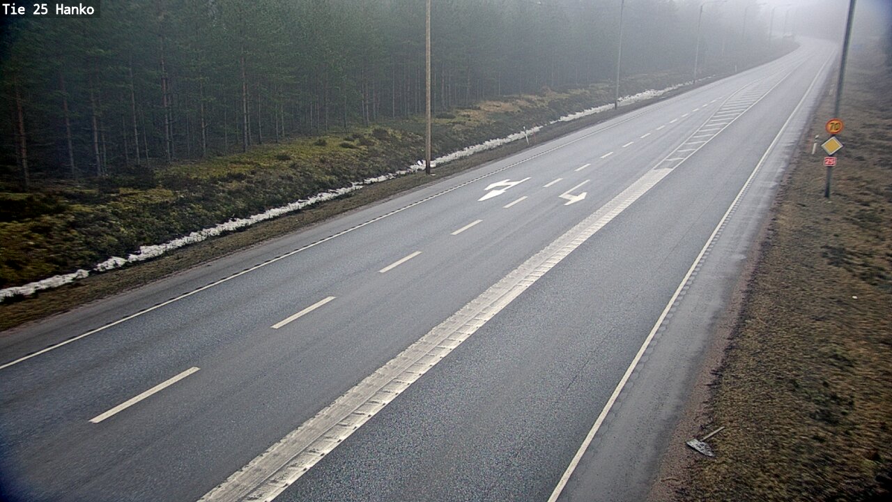 Weather Camera Image Väg 25 Hangö, Hanko, Uusimaa