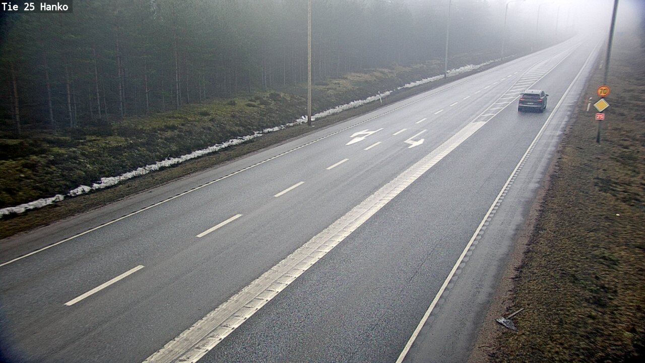 Weather Camera Image Väg 25 Hangö, Hanko, Uusimaa