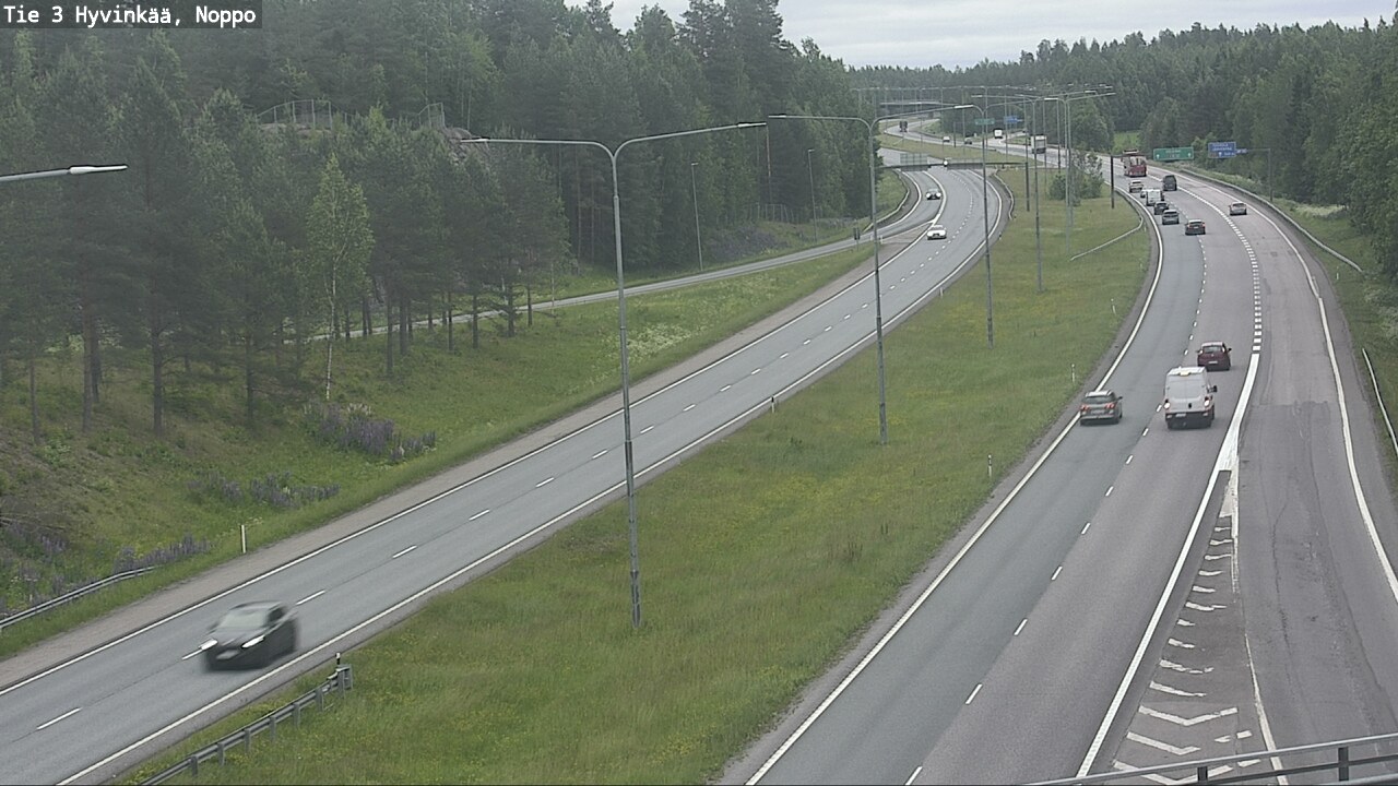 Weather Camera Image Väg 3 Hyvinge, Noppo, Hyvinkää, Uusimaa