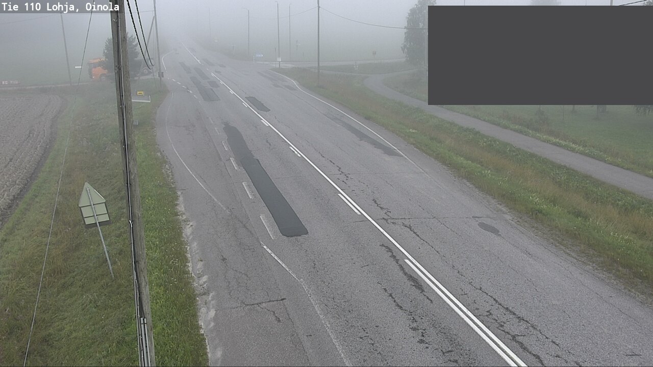 Weather Camera Image Väg 110 Lojo, Oinola, Lohja, Uusimaa