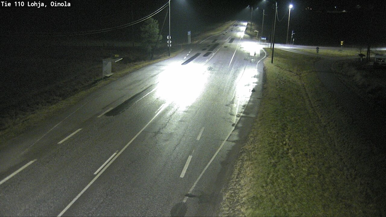Weather Camera Image Väg 110 Lojo, Oinola, Lohja, Uusimaa