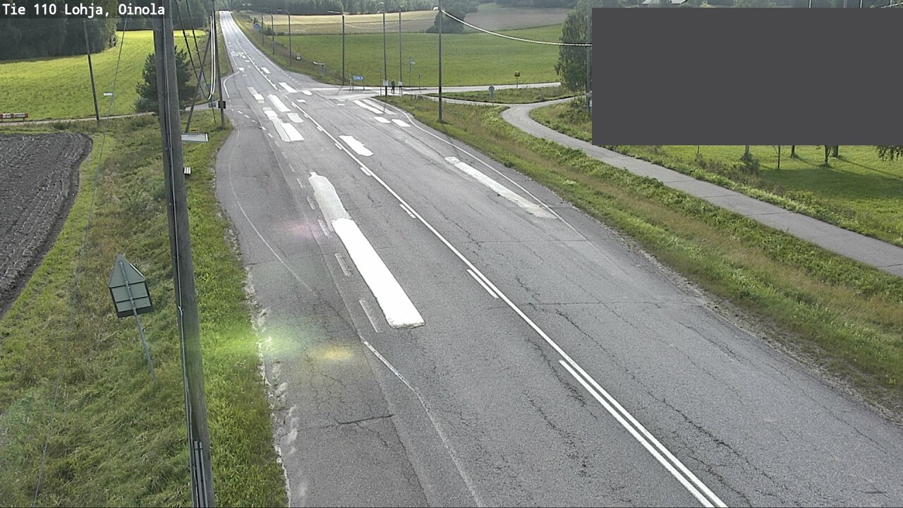 Weather Camera Image Väg 110 Lojo, Oinola, Lohja, Uusimaa