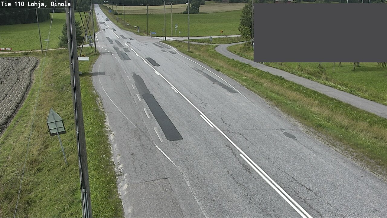 Weather Camera Image Väg 110 Lojo, Oinola, Lohja, Uusimaa