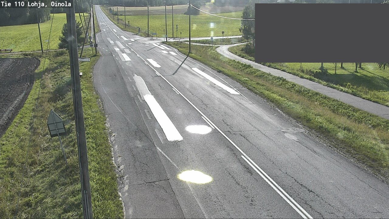 Weather Camera Image Väg 110 Lojo, Oinola, Lohja, Uusimaa