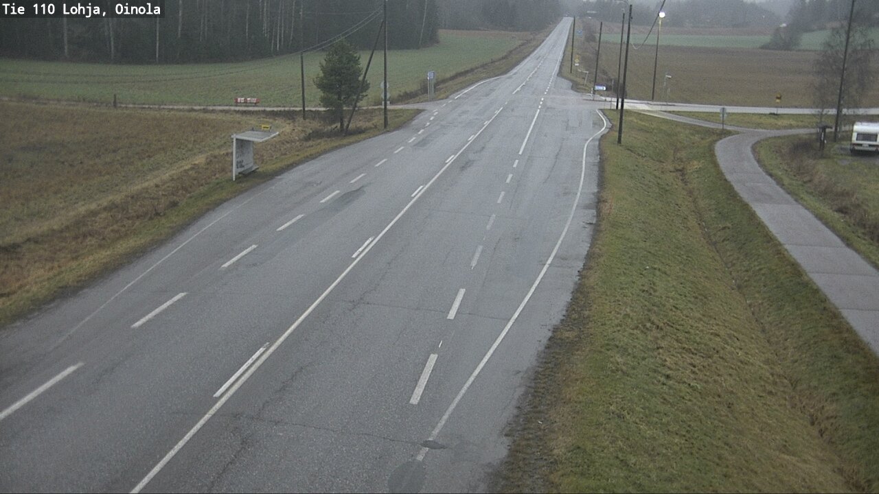 Weather Camera Image Väg 110 Lojo, Oinola, Lohja, Uusimaa