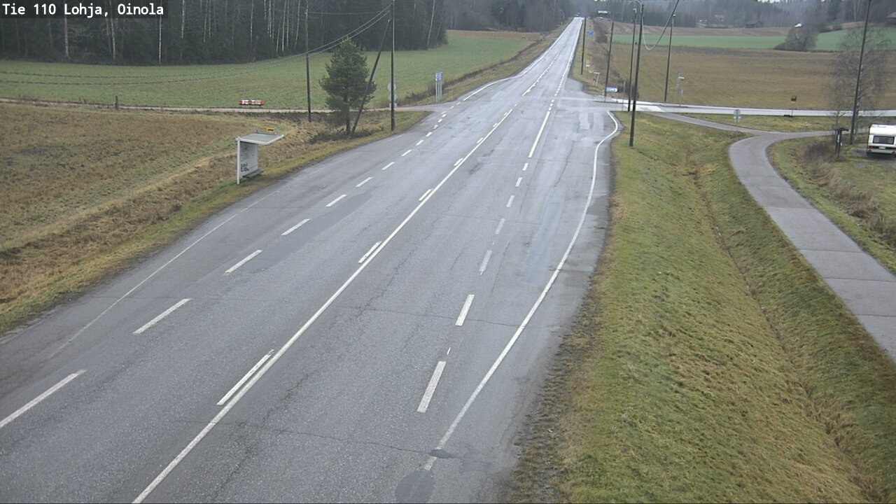 Weather Camera Image Väg 110 Lojo, Oinola, Lohja, Uusimaa