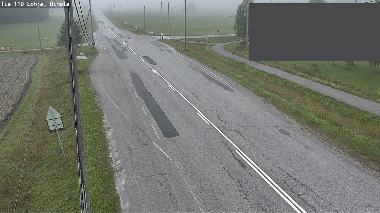 Weather Camera Image Väg 110 Lojo, Oinola, Lohja, Uusimaa
