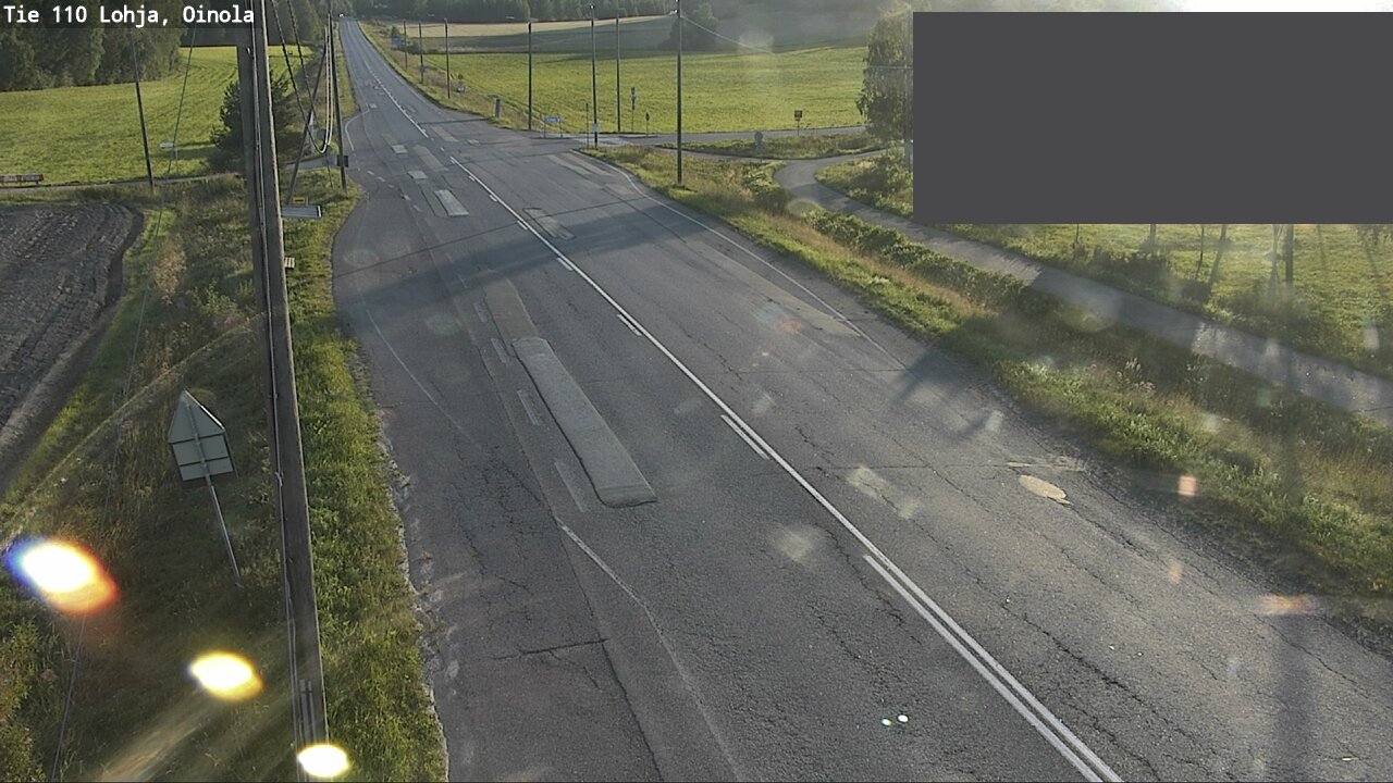 Weather Camera Image Väg 110 Lojo, Oinola, Lohja, Uusimaa