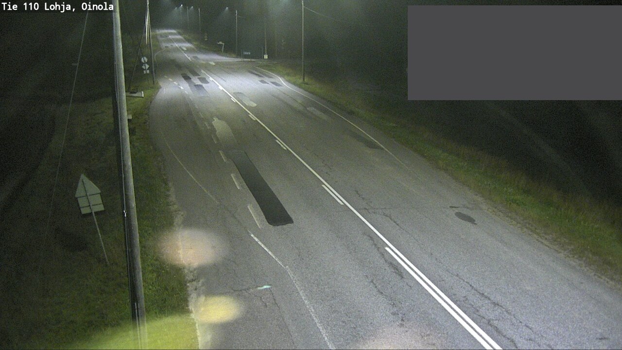 Weather Camera Image Väg 110 Lojo, Oinola, Lohja, Uusimaa