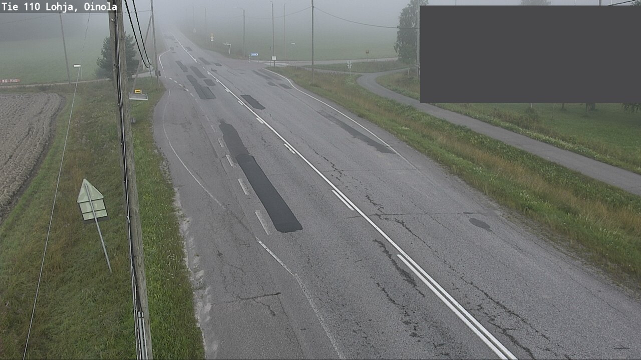 Weather Camera Image Väg 110 Lojo, Oinola, Lohja, Uusimaa