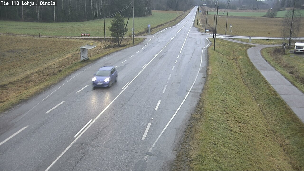 Weather Camera Image Väg 110 Lojo, Oinola, Lohja, Uusimaa