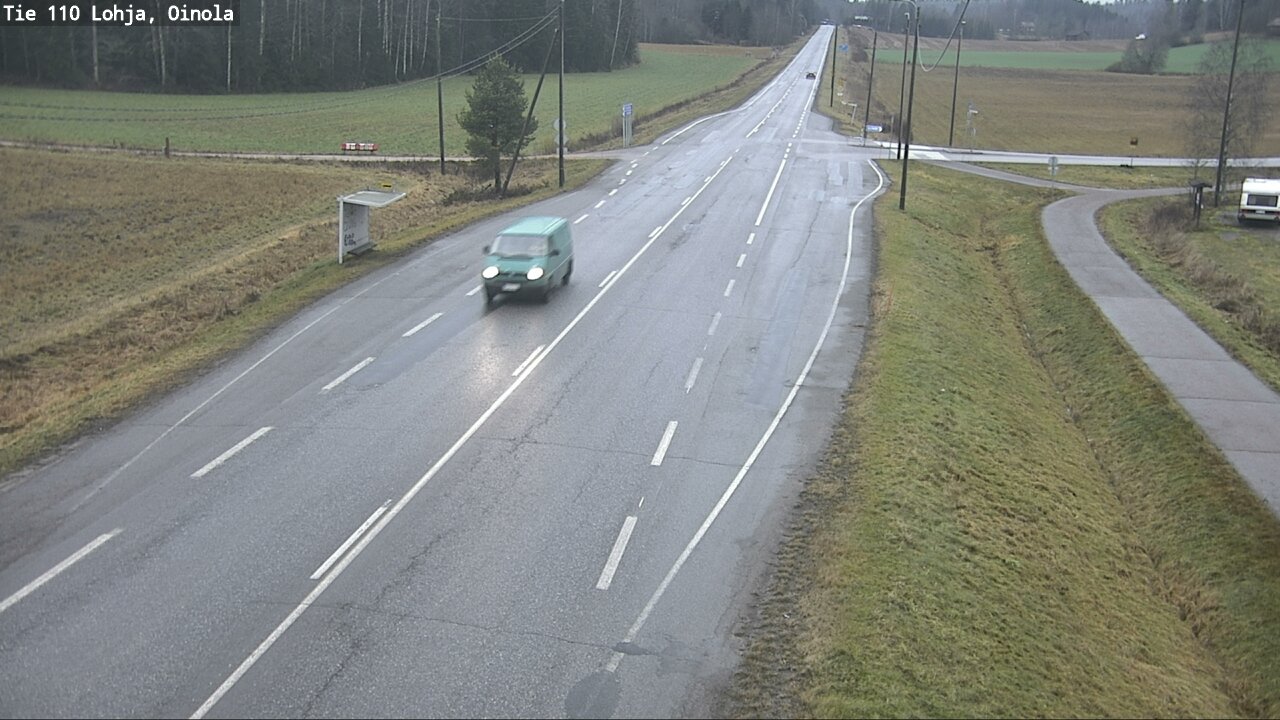 Weather Camera Image Väg 110 Lojo, Oinola, Lohja, Uusimaa