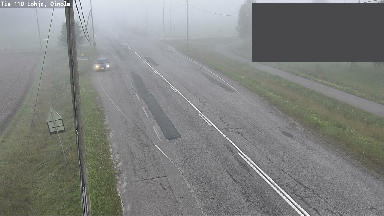 Weather Camera Image Väg 110 Lojo, Oinola, Lohja, Uusimaa