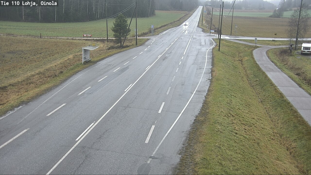 Weather Camera Image Väg 110 Lojo, Oinola, Lohja, Uusimaa
