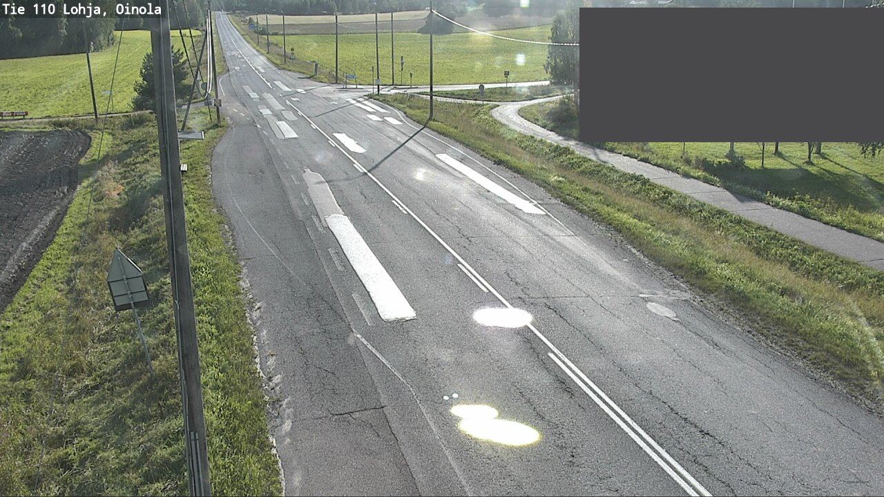 Weather Camera Image Väg 110 Lojo, Oinola, Lohja, Uusimaa