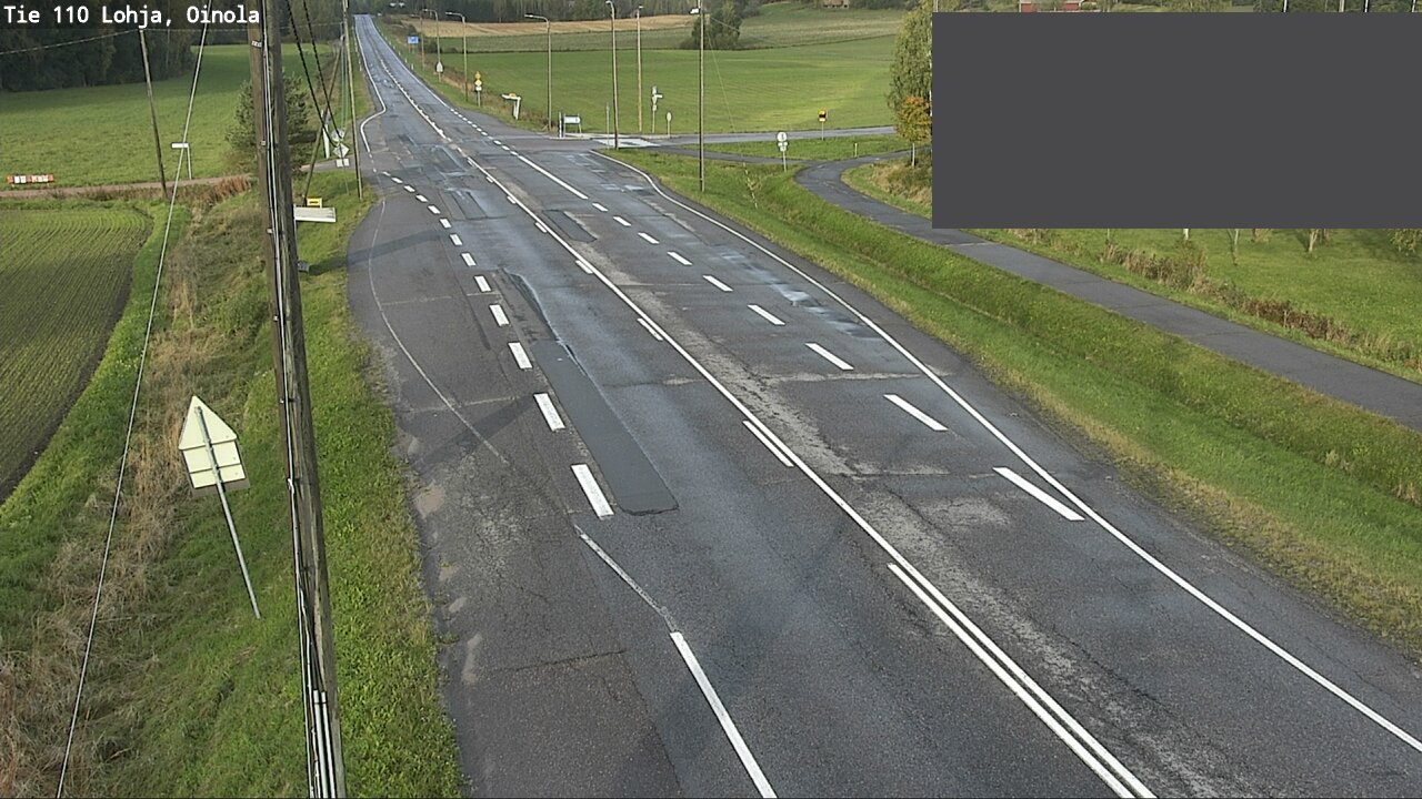 Weather Camera Image Väg 110 Lojo, Oinola, Lohja, Uusimaa