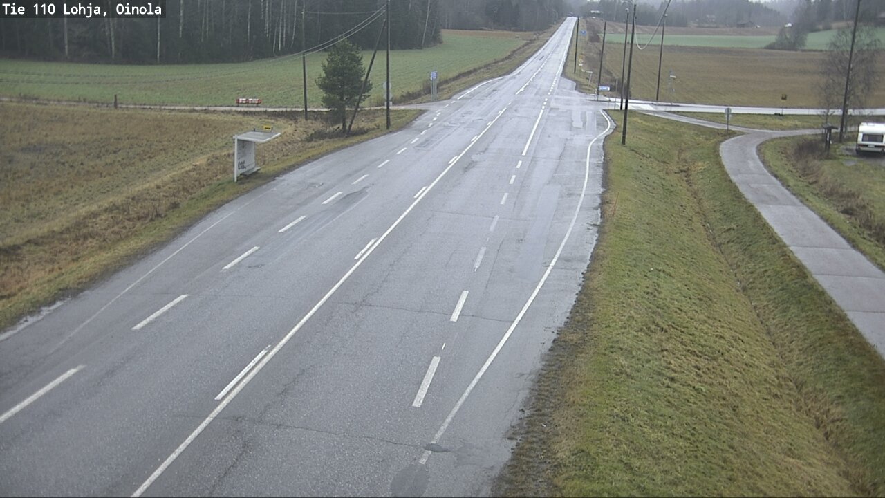 Weather Camera Image Väg 110 Lojo, Oinola, Lohja, Uusimaa