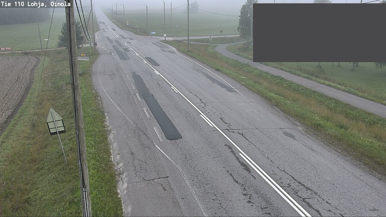 Weather Camera Image Väg 110 Lojo, Oinola, Lohja, Uusimaa