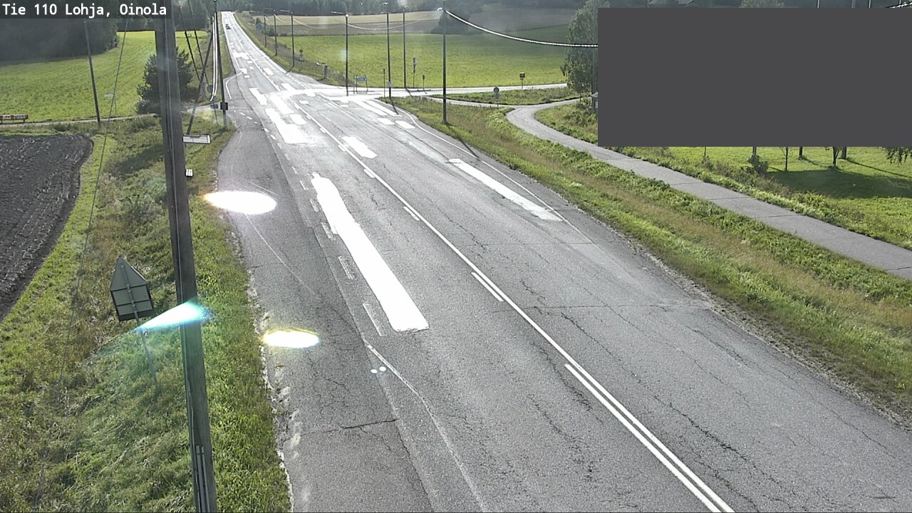 Weather Camera Image Väg 110 Lojo, Oinola, Lohja, Uusimaa