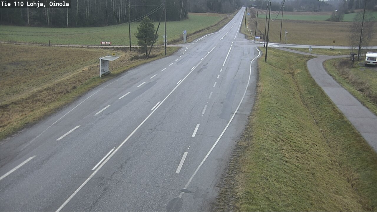 Weather Camera Image Väg 110 Lojo, Oinola, Lohja, Uusimaa