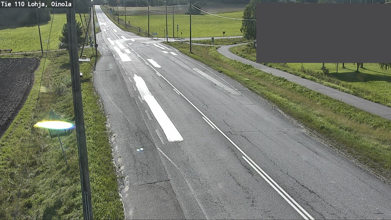 Weather Camera Image Väg 110 Lojo, Oinola, Lohja, Uusimaa