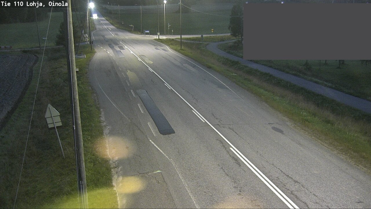 Weather Camera Image Väg 110 Lojo, Oinola, Lohja, Uusimaa