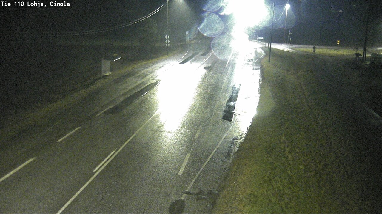 Weather Camera Image Väg 110 Lojo, Oinola, Lohja, Uusimaa