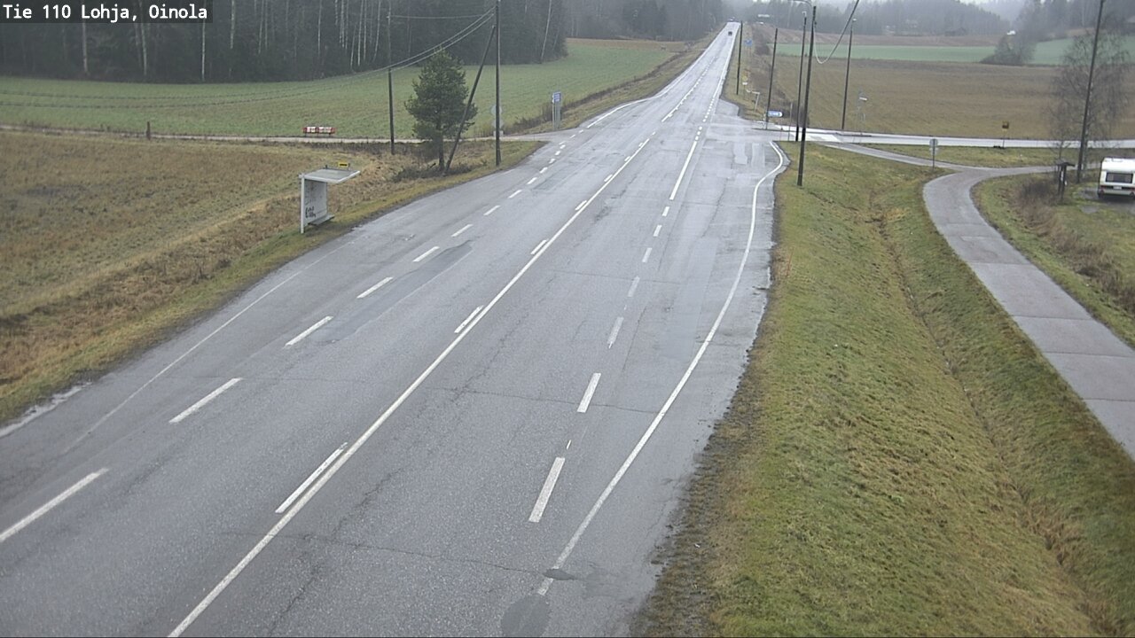 Weather Camera Image Väg 110 Lojo, Oinola, Lohja, Uusimaa