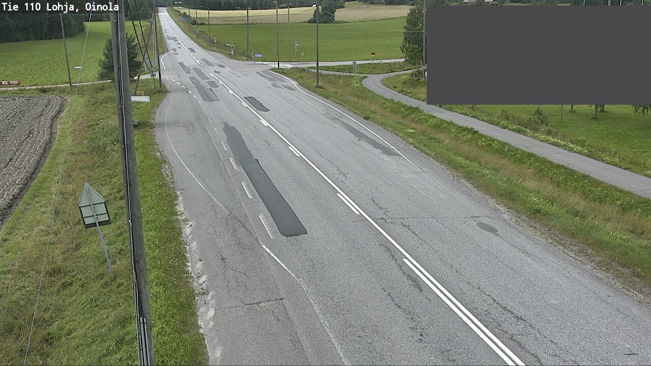 Weather Camera Image Väg 110 Lojo, Oinola, Lohja, Uusimaa