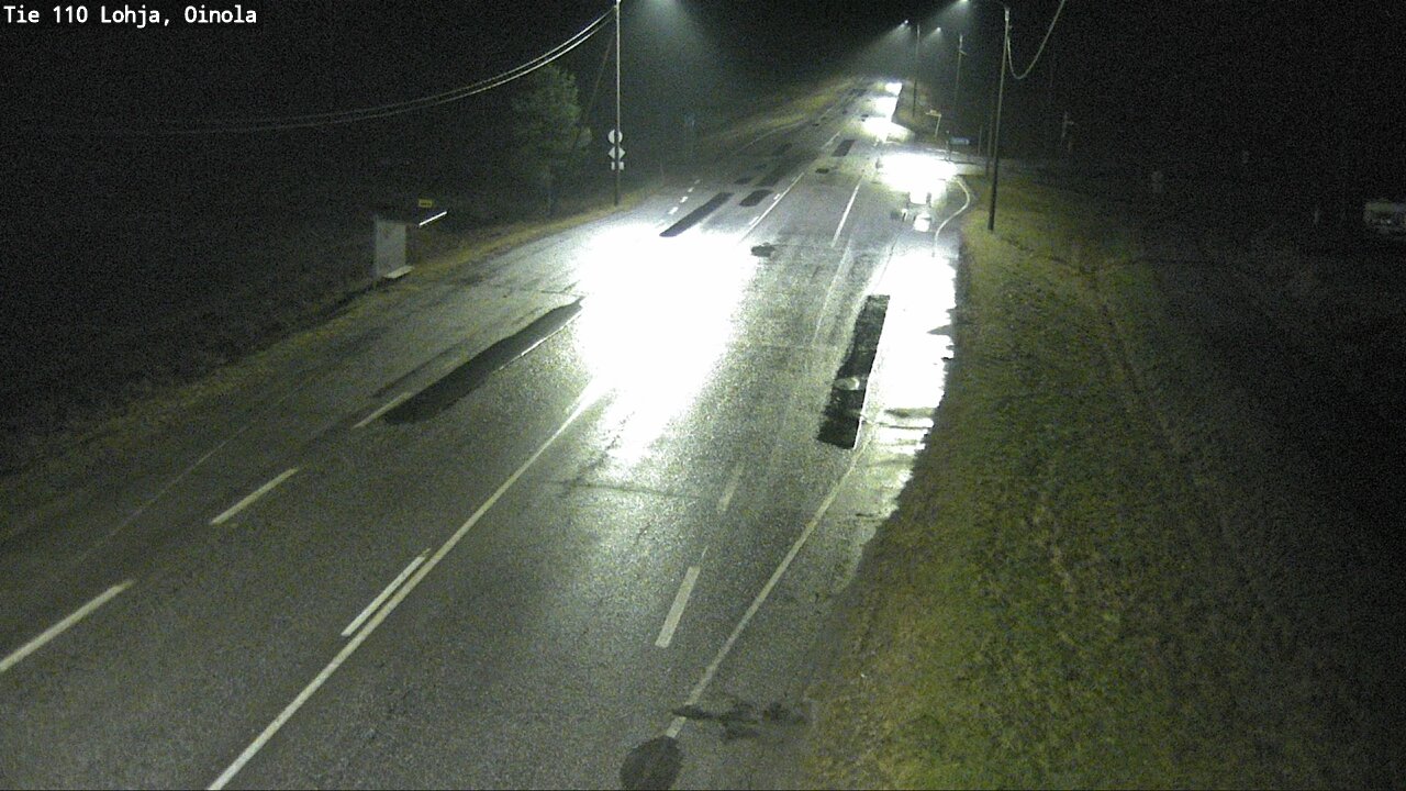 Weather Camera Image Väg 110 Lojo, Oinola, Lohja, Uusimaa