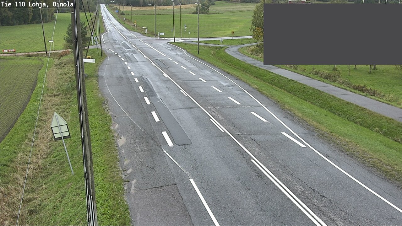 Weather Camera Image Väg 110 Lojo, Oinola, Lohja, Uusimaa