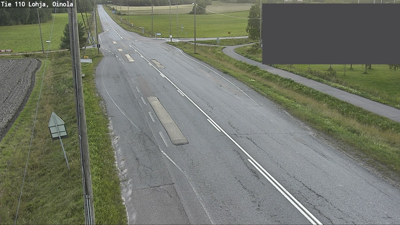 Weather Camera Image Väg 110 Lojo, Oinola, Lohja, Uusimaa
