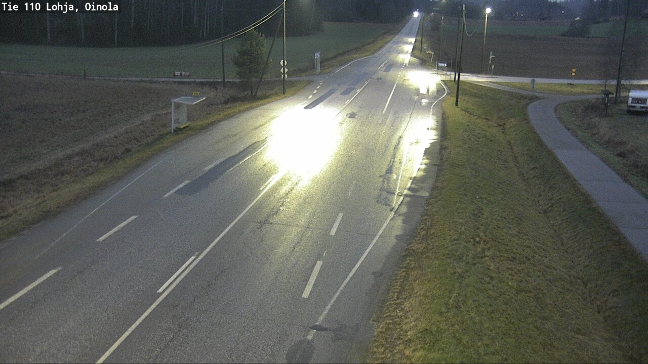 Weather Camera Image Väg 110 Lojo, Oinola, Lohja, Uusimaa