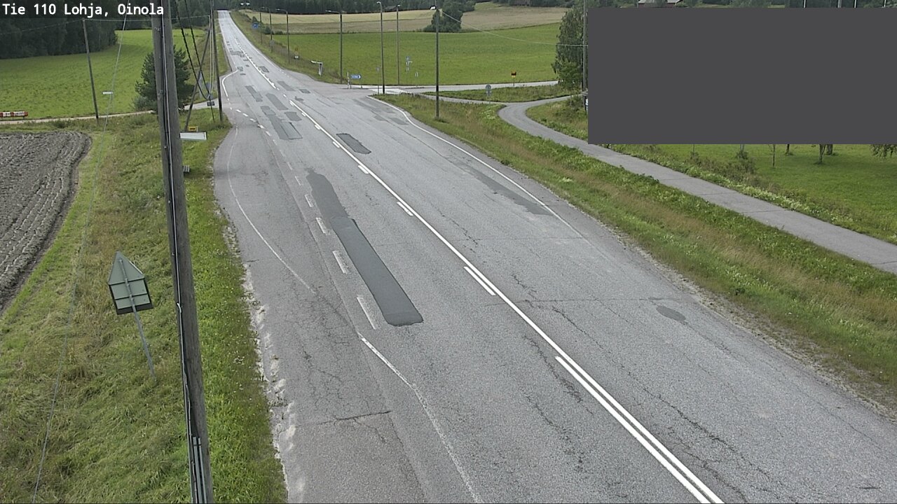 Weather Camera Image Väg 110 Lojo, Oinola, Lohja, Uusimaa
