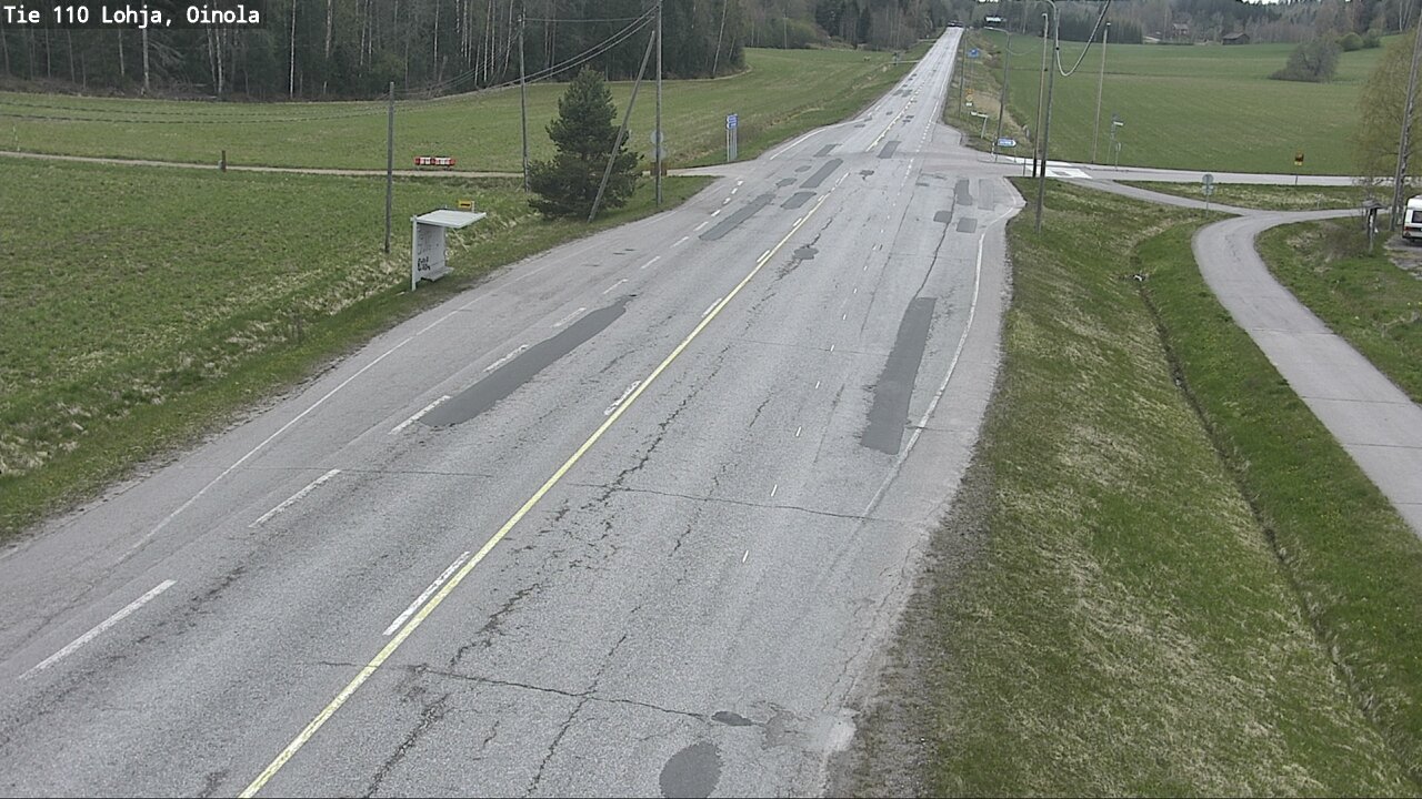 Weather Camera Image Väg 110 Lojo, Oinola, Lohja, Uusimaa