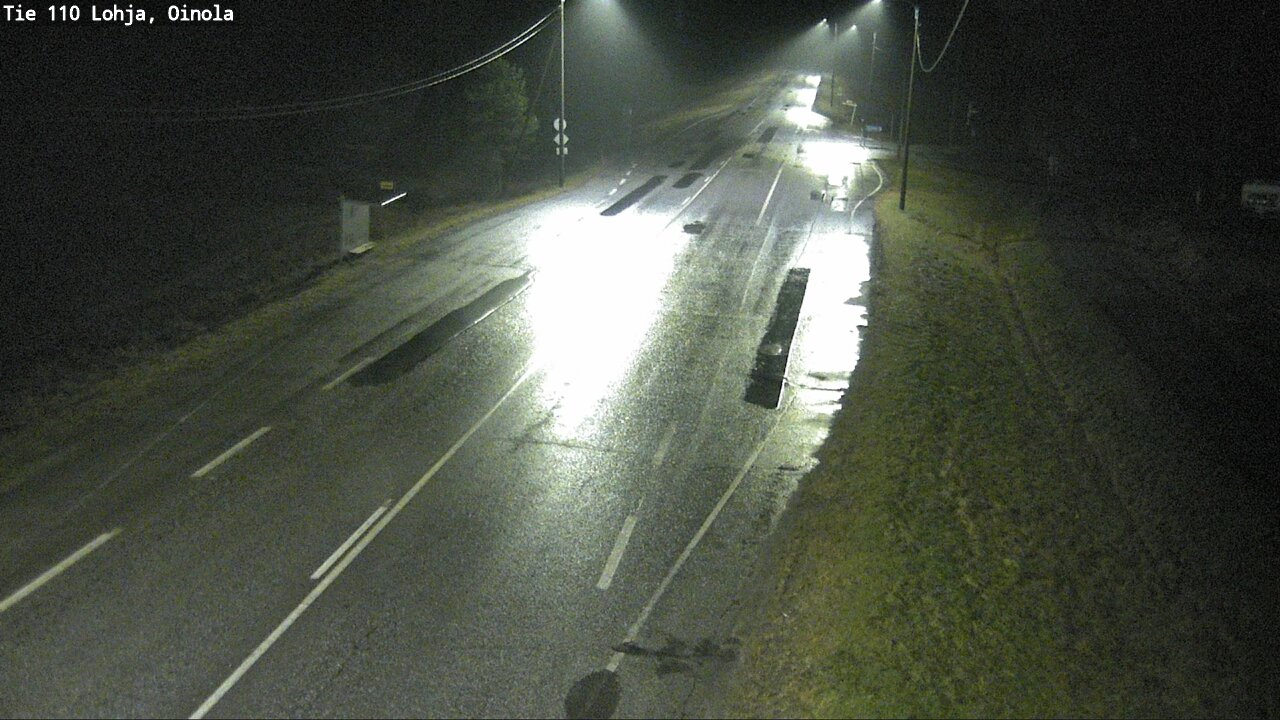Weather Camera Image Väg 110 Lojo, Oinola, Lohja, Uusimaa