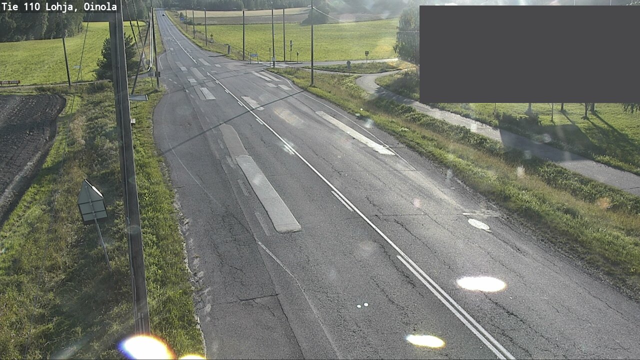 Weather Camera Image Väg 110 Lojo, Oinola, Lohja, Uusimaa