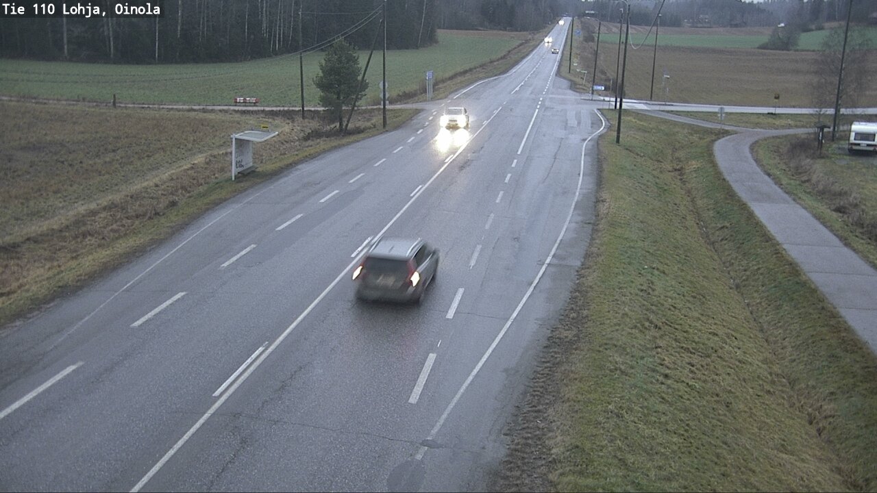 Weather Camera Image Väg 110 Lojo, Oinola, Lohja, Uusimaa