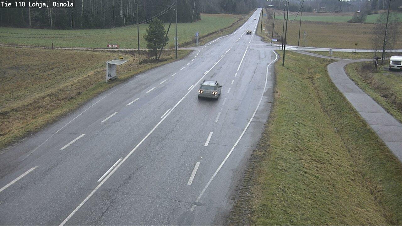 Weather Camera Image Väg 110 Lojo, Oinola, Lohja, Uusimaa