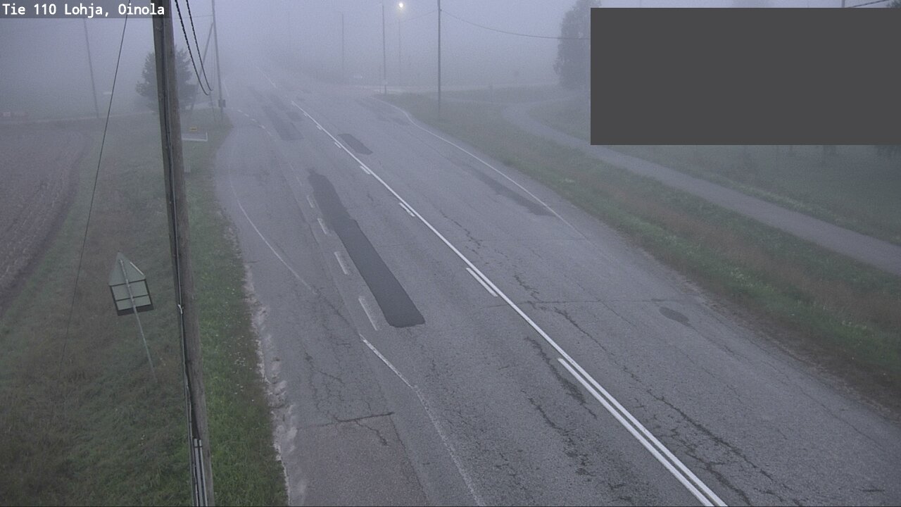 Weather Camera Image Väg 110 Lojo, Oinola, Lohja, Uusimaa