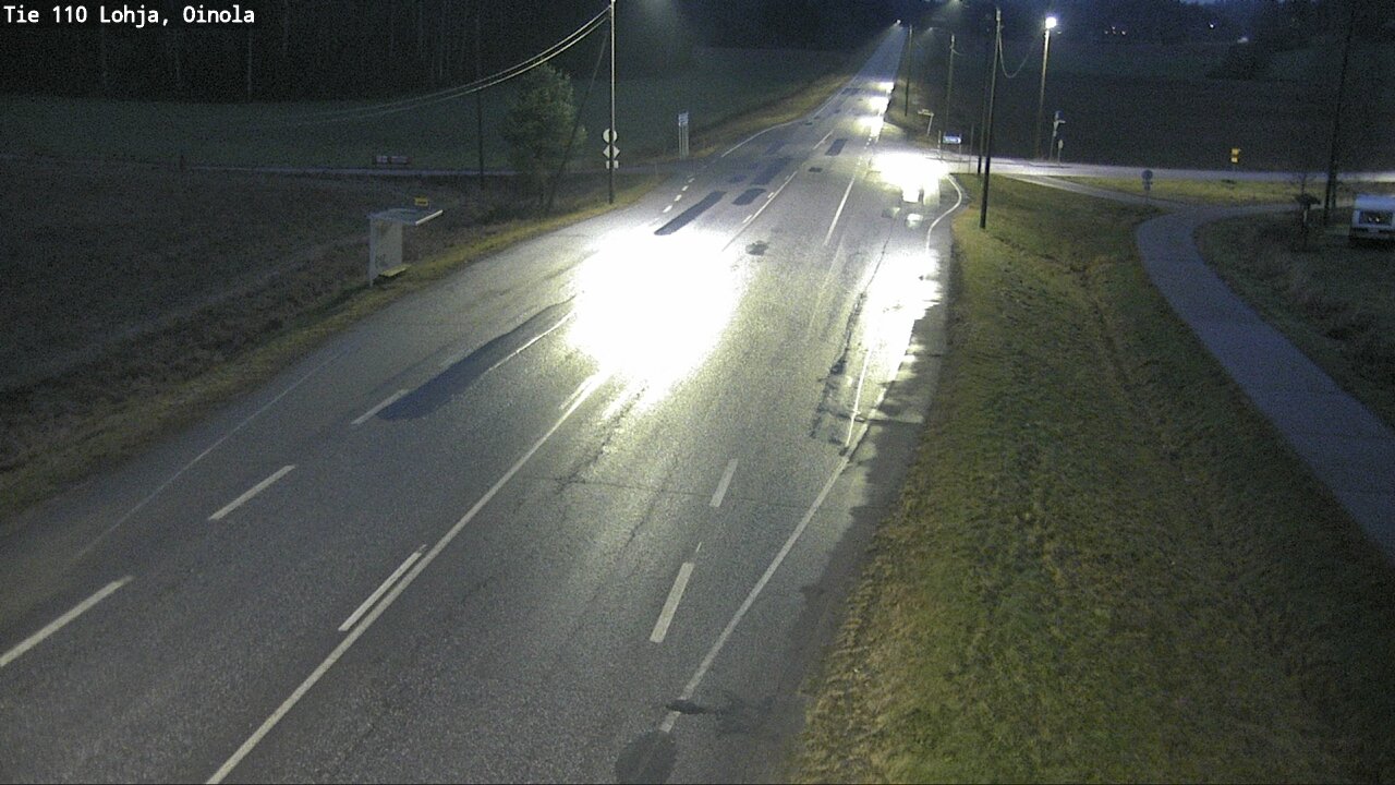 Weather Camera Image Väg 110 Lojo, Oinola, Lohja, Uusimaa