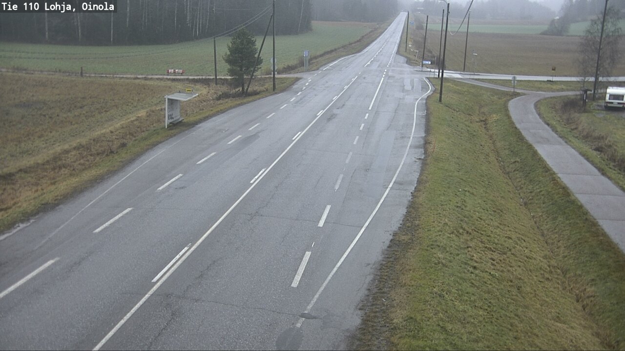 Weather Camera Image Väg 110 Lojo, Oinola, Lohja, Uusimaa