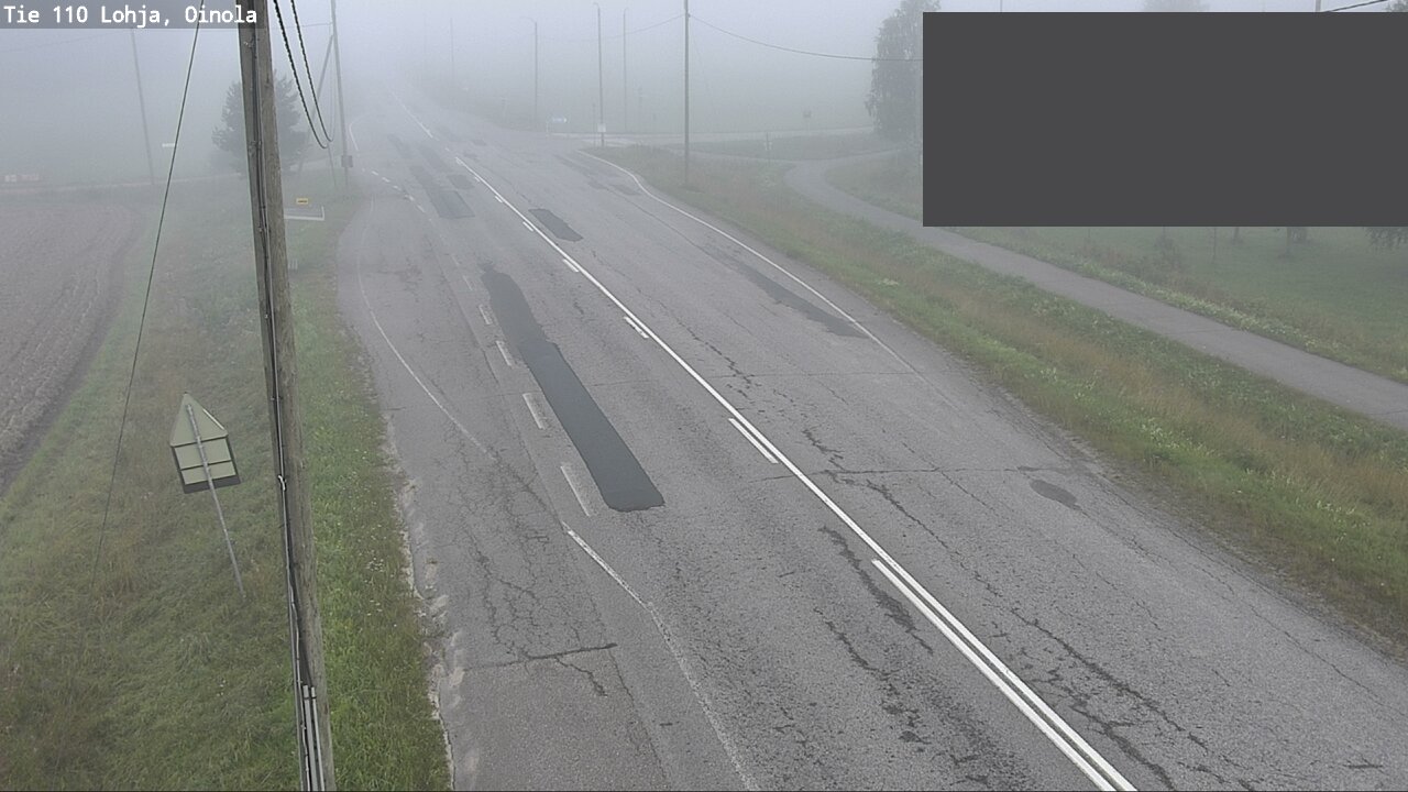 Weather Camera Image Väg 110 Lojo, Oinola, Lohja, Uusimaa
