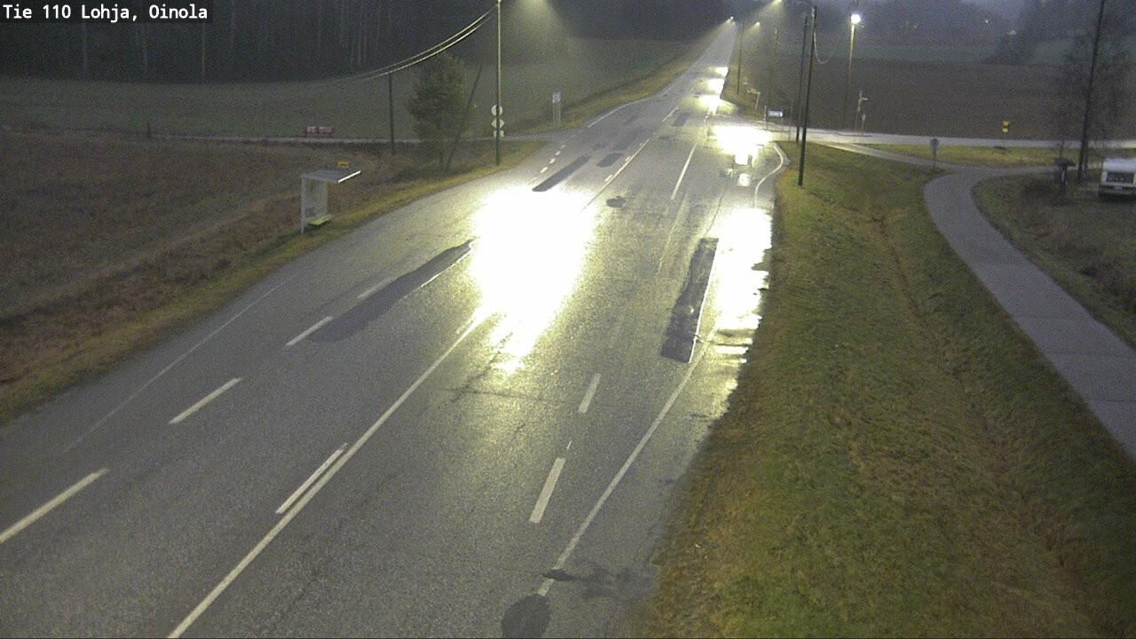 Weather Camera Image Väg 110 Lojo, Oinola, Lohja, Uusimaa