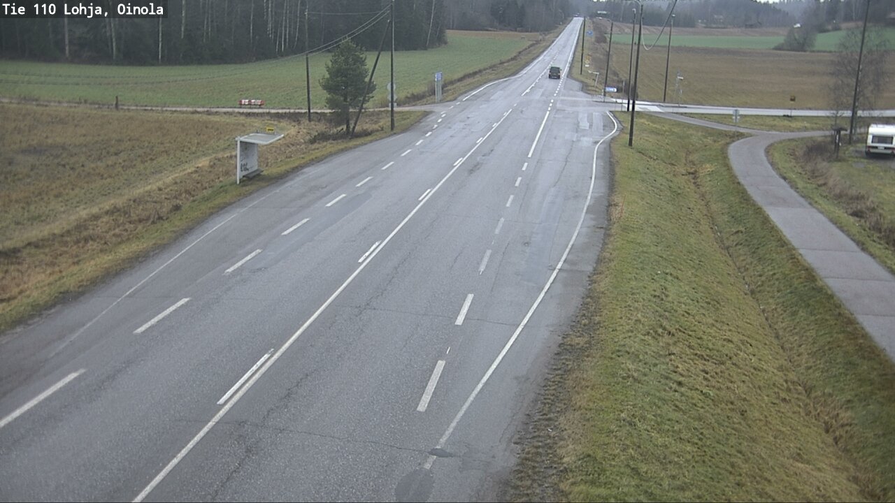 Weather Camera Image Väg 110 Lojo, Oinola, Lohja, Uusimaa