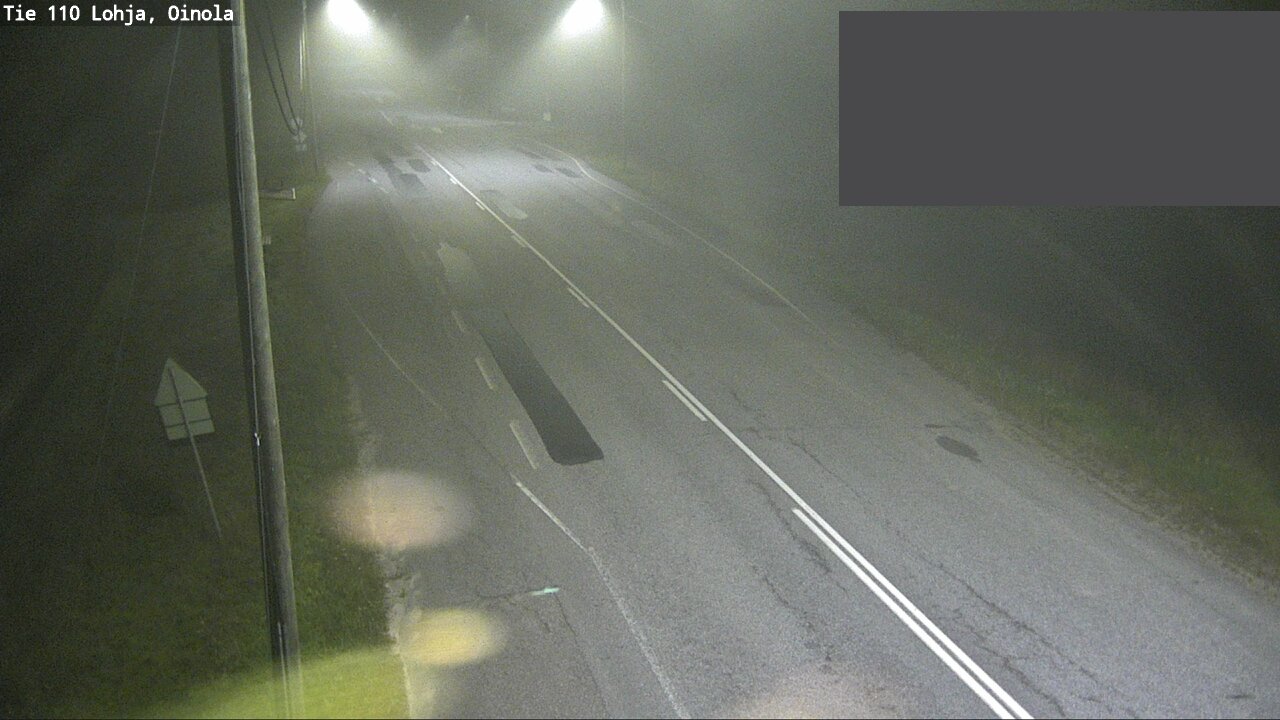 Weather Camera Image Väg 110 Lojo, Oinola, Lohja, Uusimaa