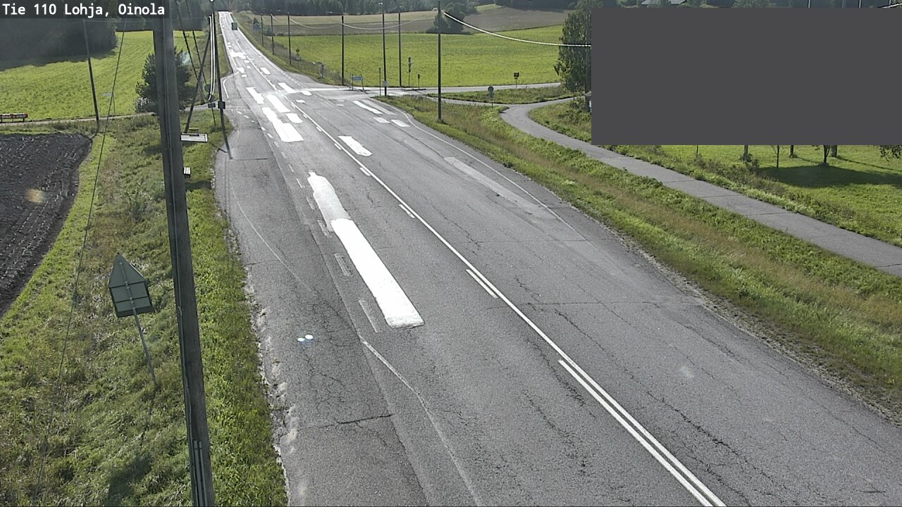 Weather Camera Image Väg 110 Lojo, Oinola, Lohja, Uusimaa
